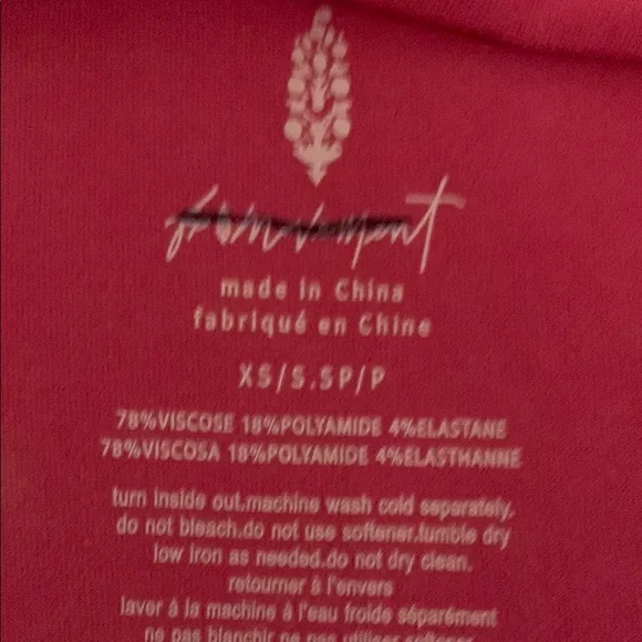 Free People Women's Pink Sleeveless cropped tank Top - Picture 4 of 6